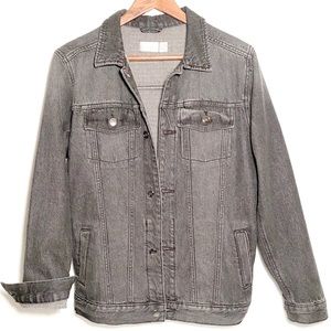 Black Acid Wash Denim Jacket